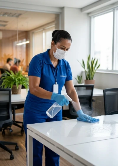 Higienização e Sanitização de Ambientes