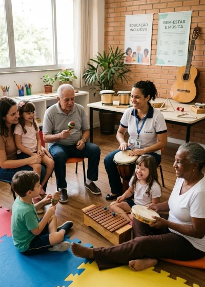 Musicoterapia em Contextos Educacionais e Sociais