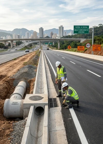 Drenagem e Sinalização Rodoviária