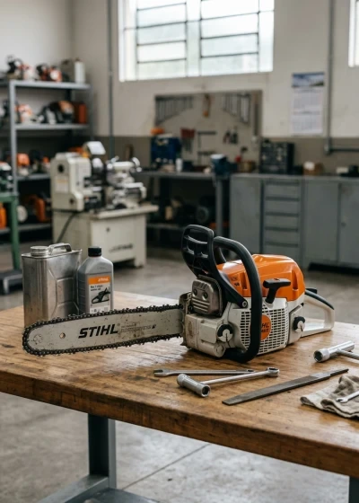 Componentes e Funcionamento da Motosserra