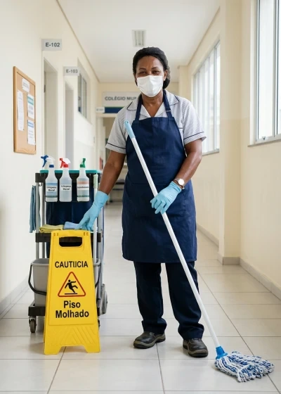 Saúde e Segurança do Trabalho para Auxiliares de Limpeza
