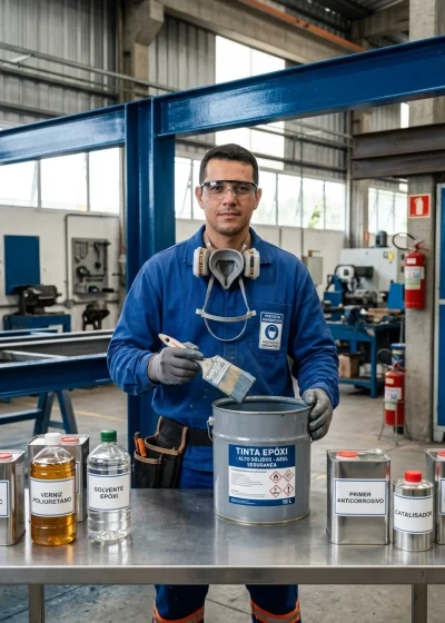 Materiais e Produtos Utilizados na Pintura Industrial