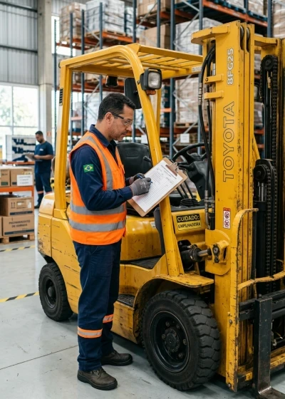 Manutenção Preventiva e Cuidados com a Empilhadeira